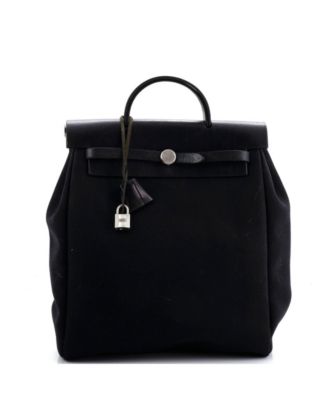GM Vintage Herbag A Dos Backpack Toile and Leather