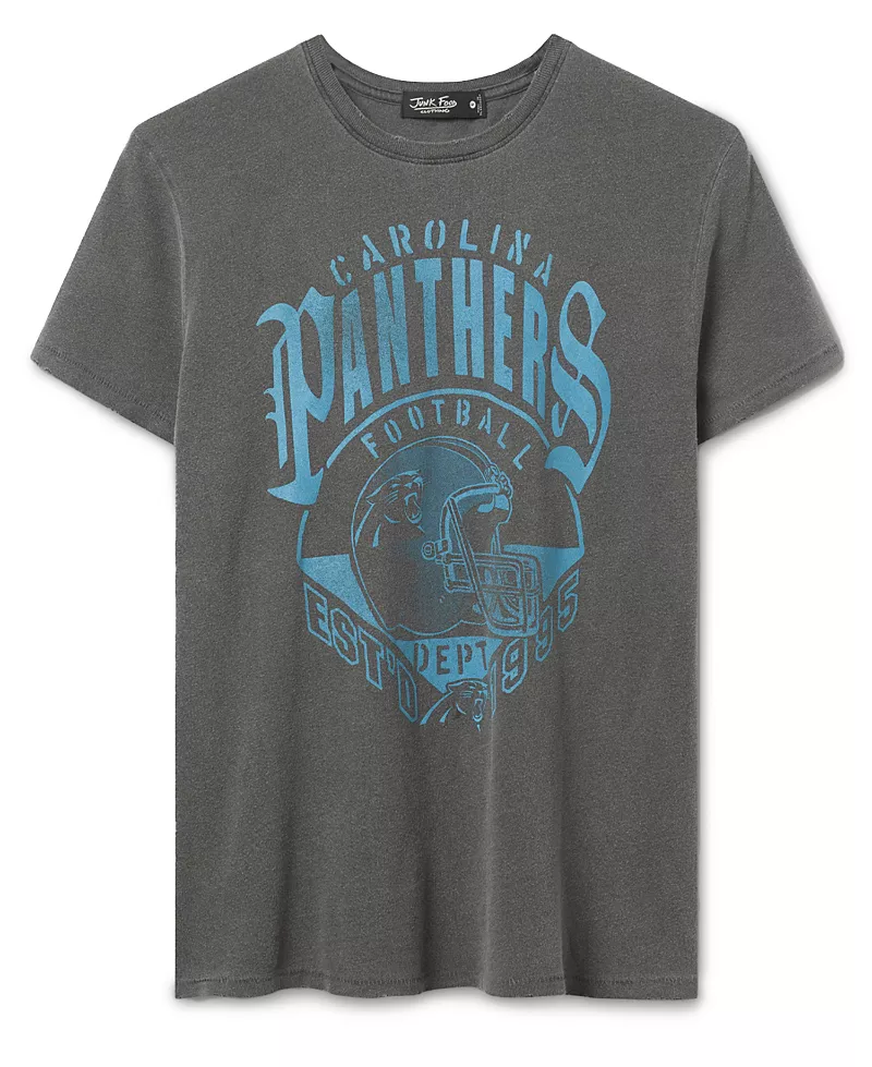 Junk Food Clothing Women's Carolina Panthers Gridiron Vintage Tee