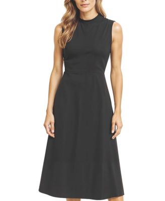 Elle Collection High Neck Satin Dress