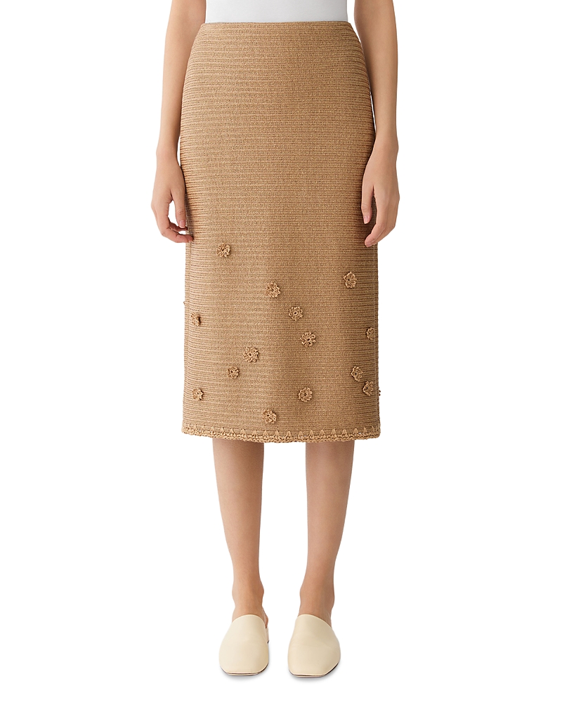 Lafayette 148 New York Embellished Straight Midi Skirt
