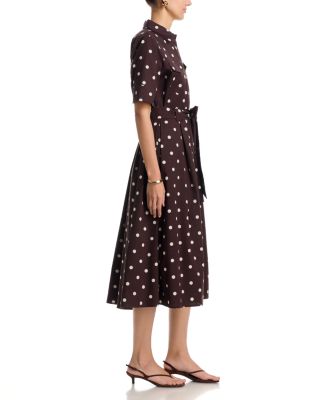 peony brown check holiday midi dress Peony Midi Dress (Sale)