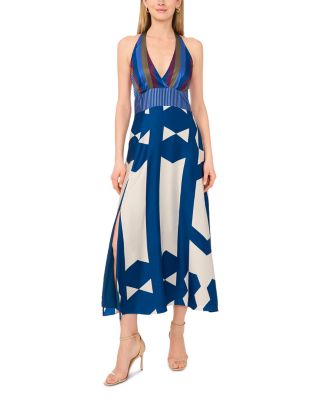 Halter Bar Back Maxi Dress