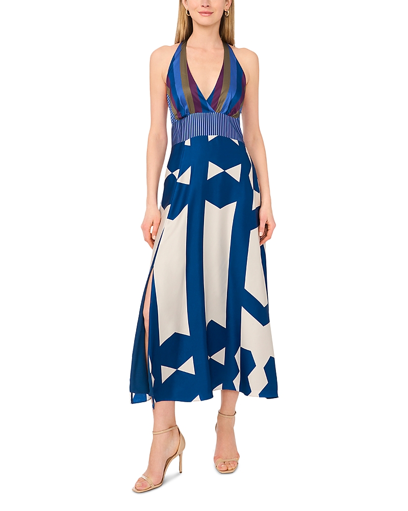 Vince Camuto Halter Bar Back Maxi Dress
