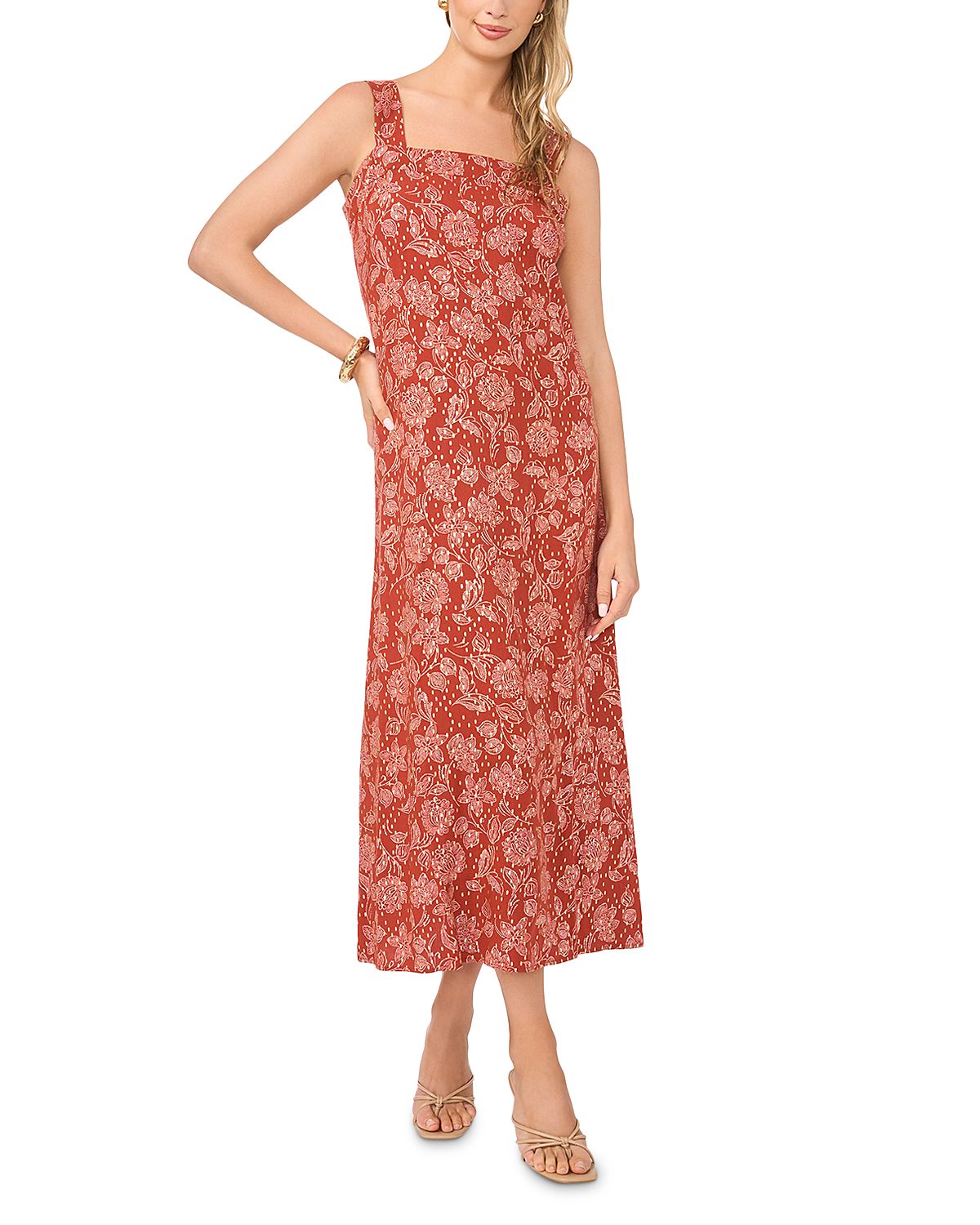 Vince Camuto Square Neck Maxi Dress