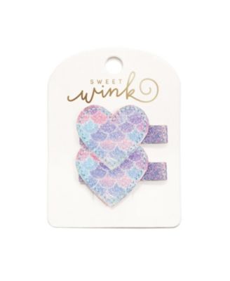 Girls' Mermaid Heart Clip Set - Little and Big Kid