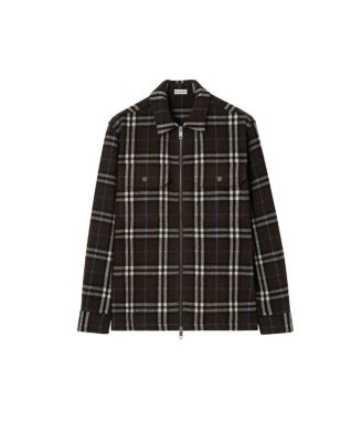  Check Wool Flannel Overshirt