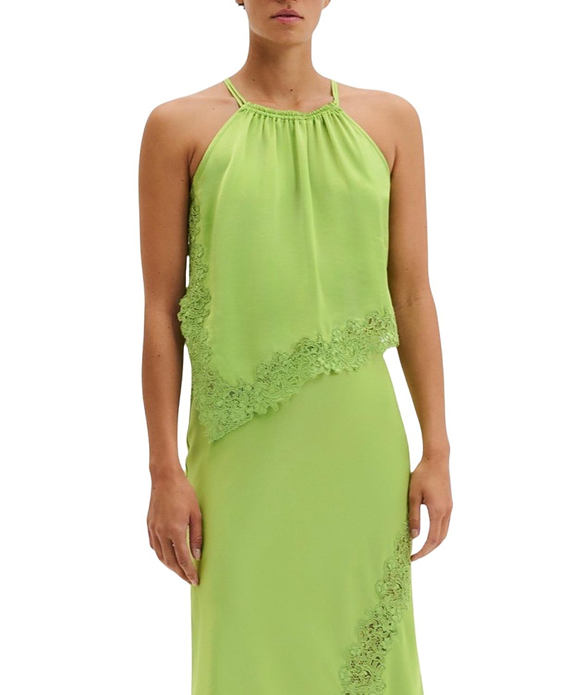Malina Madina Asymmetric Lace Hem Top