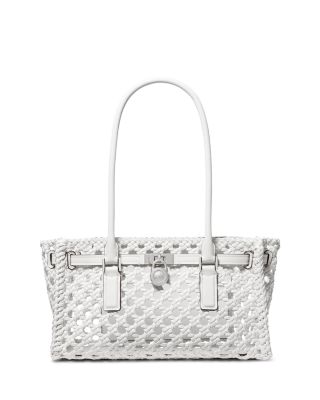 Small East/West Lattice Shoulder Bag