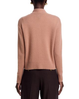 100% Cashmere Mock Neck Cardigan - Exclusive - thumbnail 7