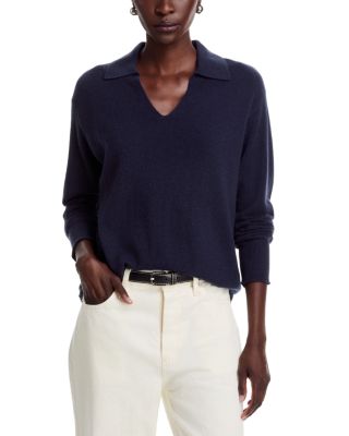 C by Bloomingdale's Cashmere Split Collar Polo Cashmere Sweater, Exclusive