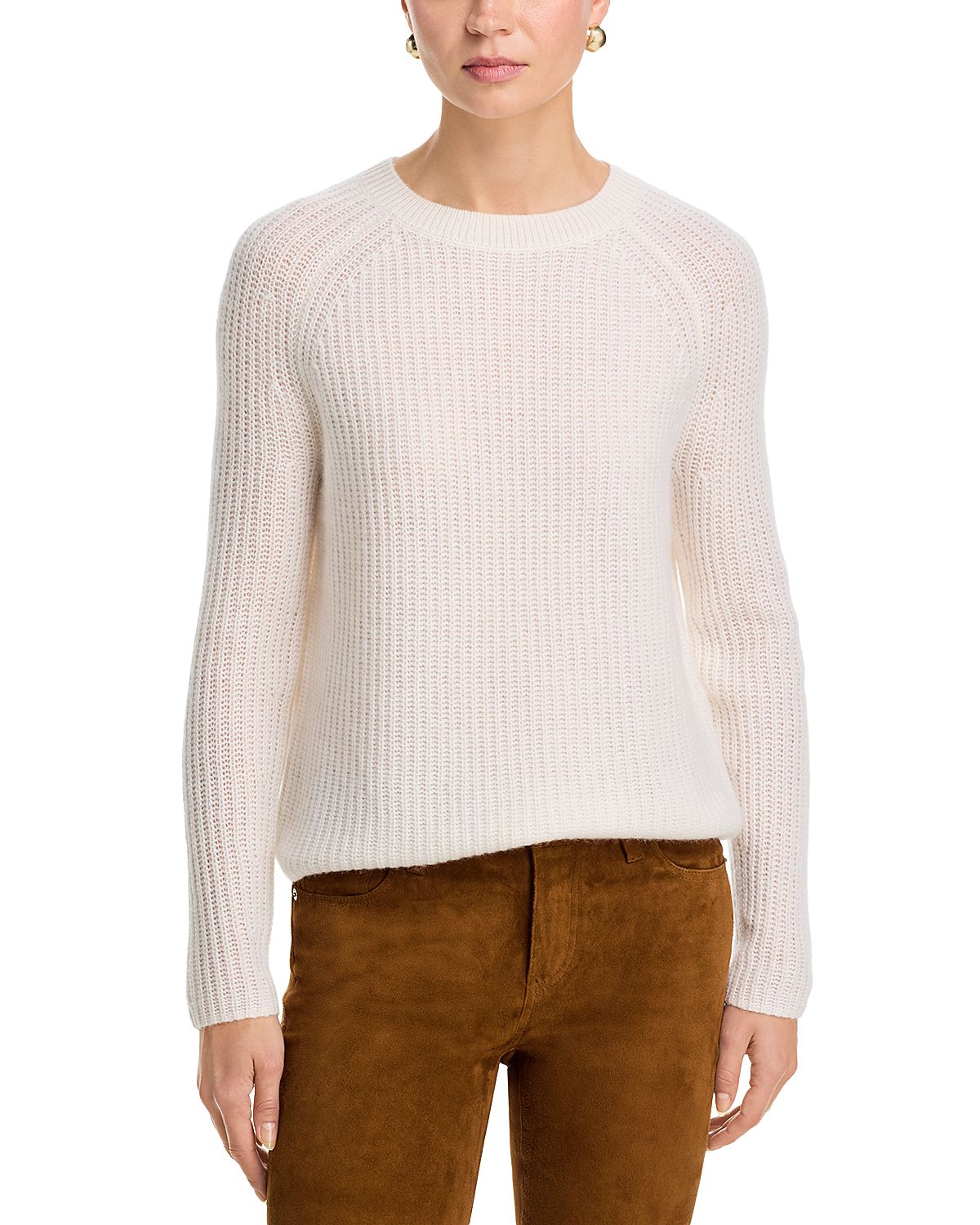 C by Bloomingdale's Cashmere Shaker Stitch Raglan Sweater - Exclusive