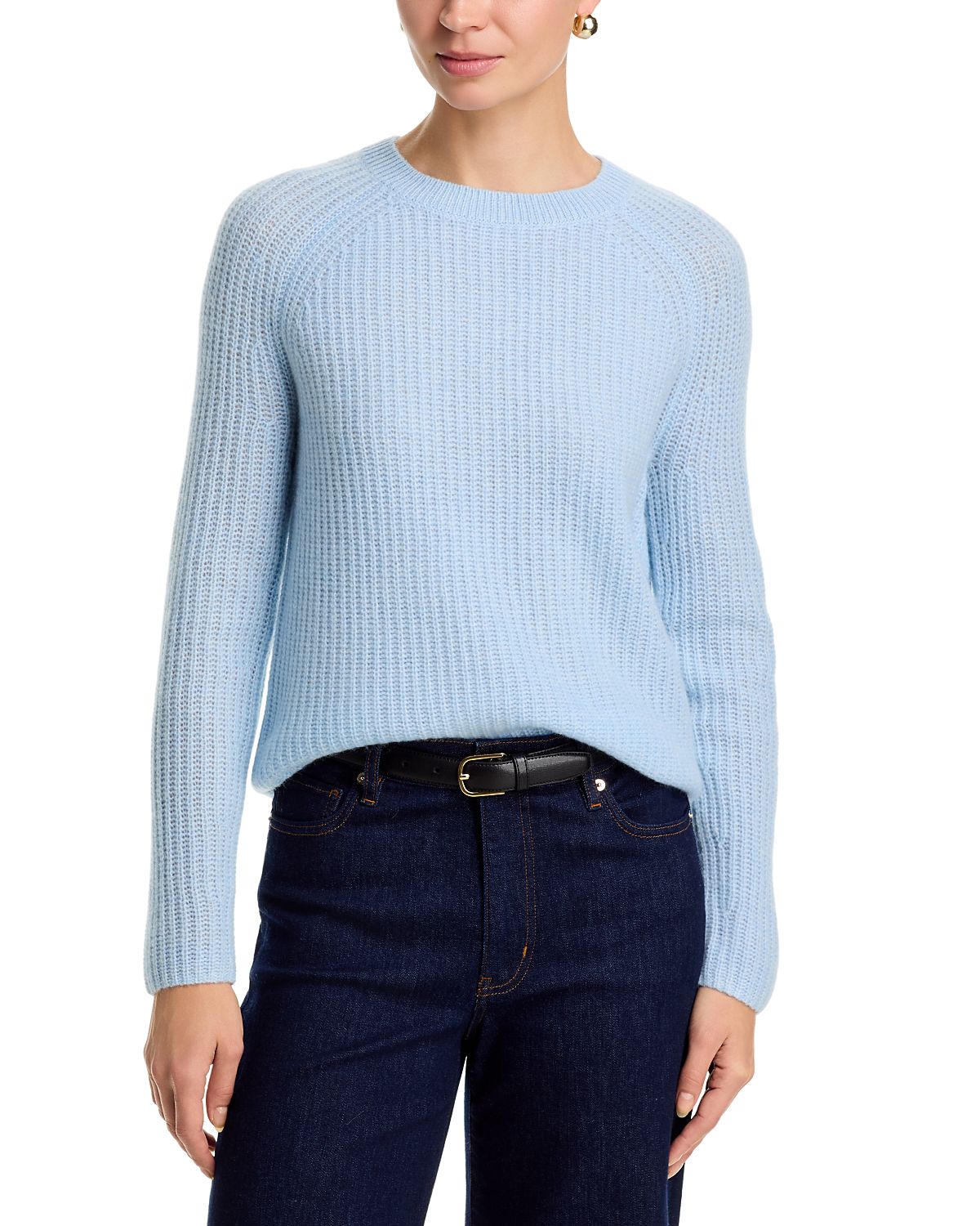 C by Bloomingdale's Cashmere Shaker Stitch Raglan Sweater - Exclusive