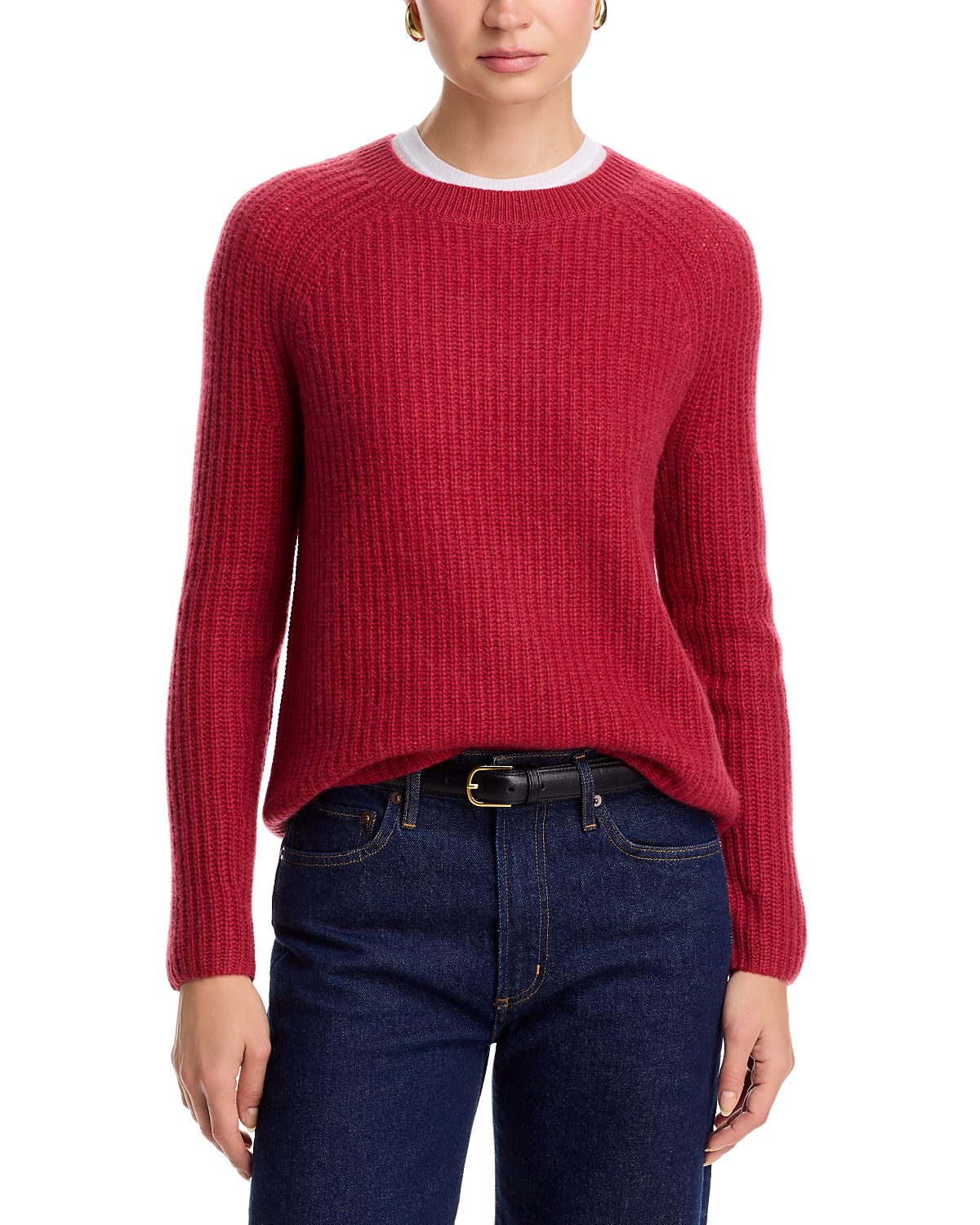 C by Bloomingdale's Cashmere Shaker Stitch Raglan Sweater - Exclusive