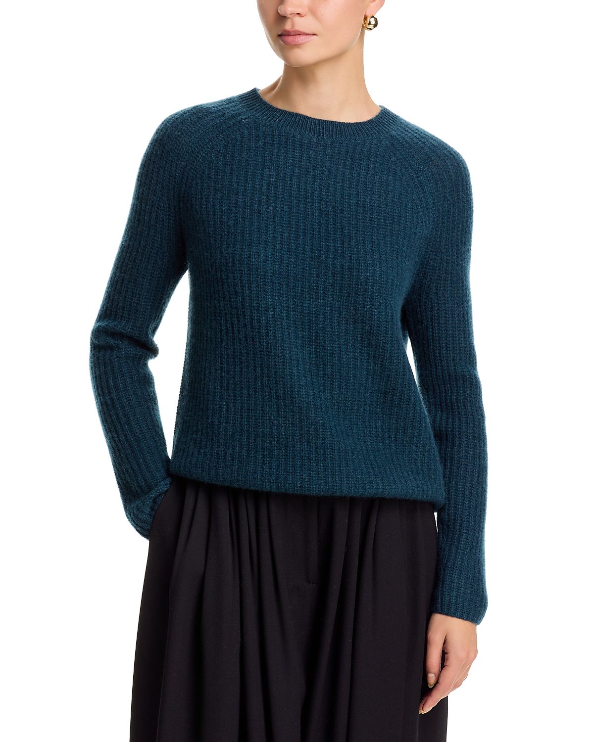 C by Bloomingdale's Cashmere Shaker Stitch Raglan Sweater - Exclusive