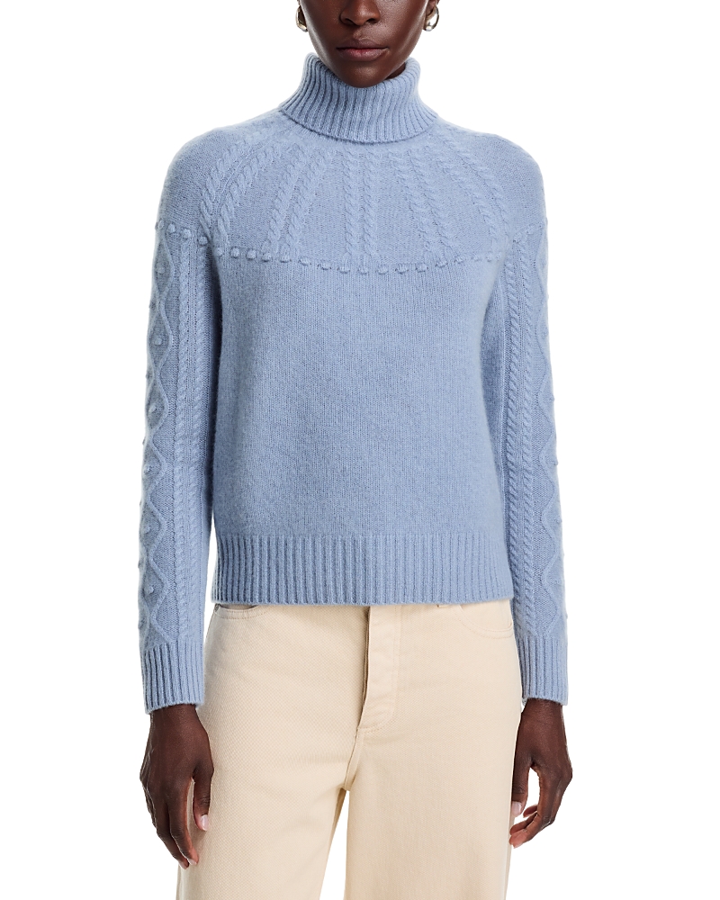 C by Bloomingdale's Cashmere Cable Turtleneck Cashmere Sweater - Exclusive