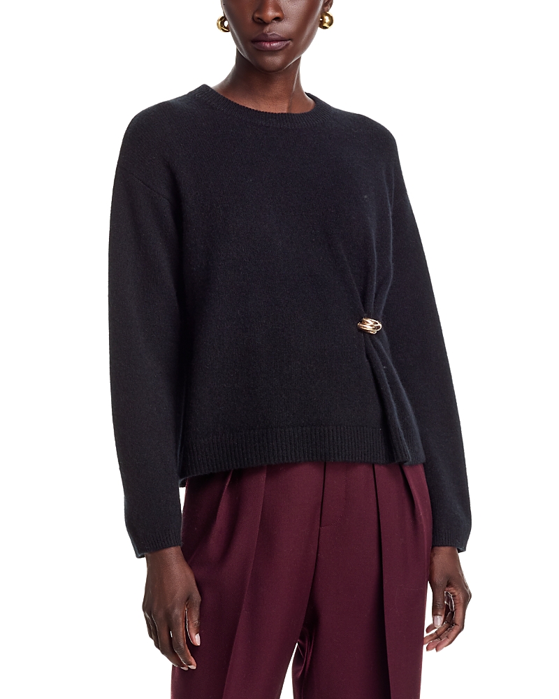 C by Bloomingdale's Cashmere Hardware Crewneck Cashmere Sweater, Exclusive