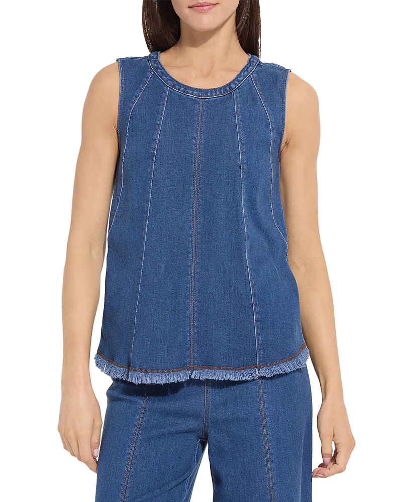 Lysse Irabella Fringed Denim Top