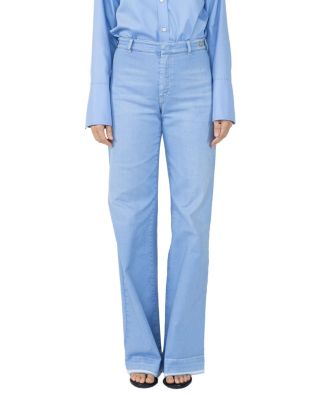  Jerry High-Rise Flare Leg Light Wash Pale Blue Jean