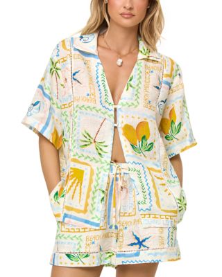 Lspace L*Space La Mer Shirt Cover Up