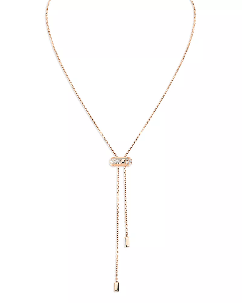 Messika 18K Gold Moderniste Diamond Tie Necklace, 0.10 tcw