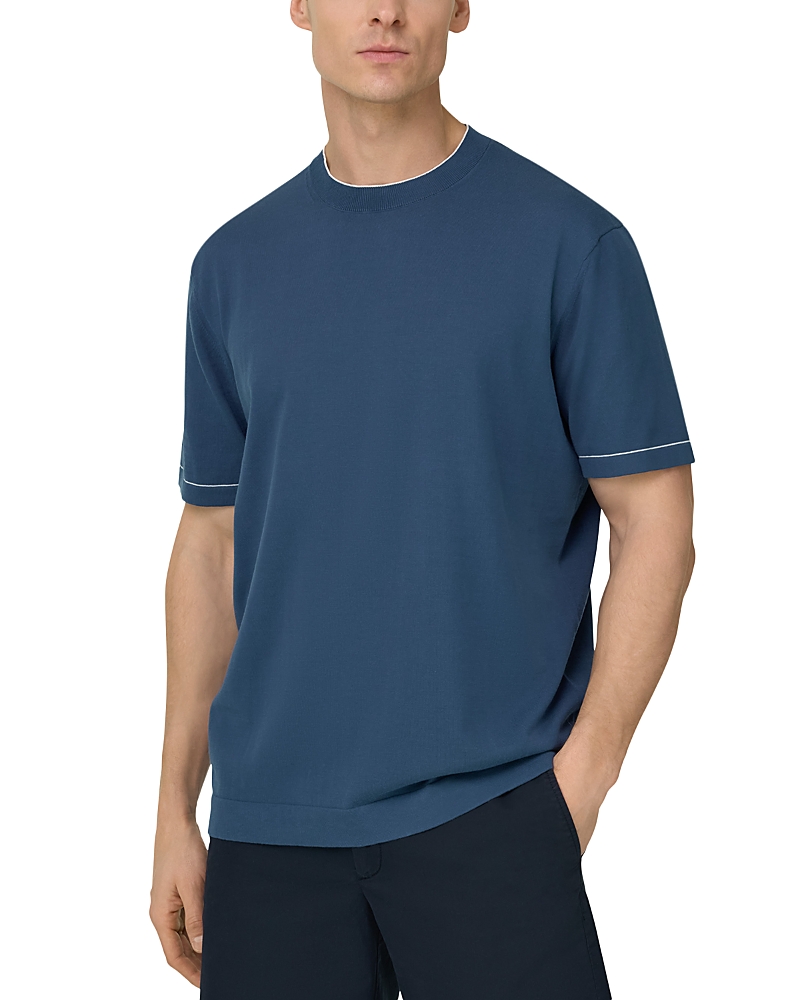 Boggi Milano Cotton Crepe Knit T-Shirt