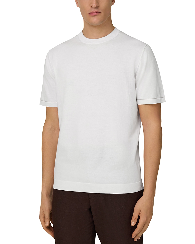 Boggi Milano Cotton Crepe Knit T-Shirt