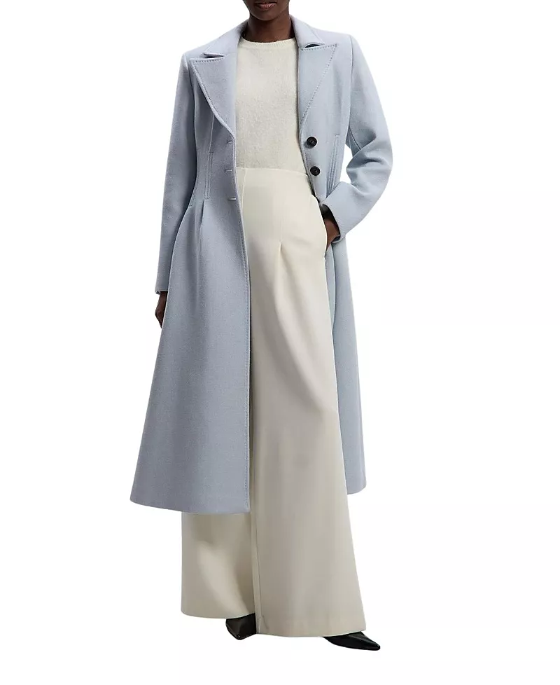 Karen Millen Corset Detail Full Skirted Maxi Coat