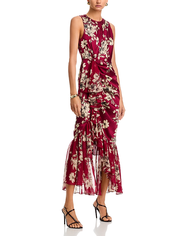 Cinq a Sept Hand Sketched Floral Cyrus Dress