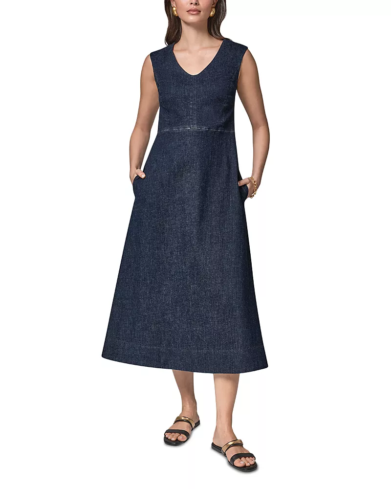 Donna Karan Denim Midi Dress