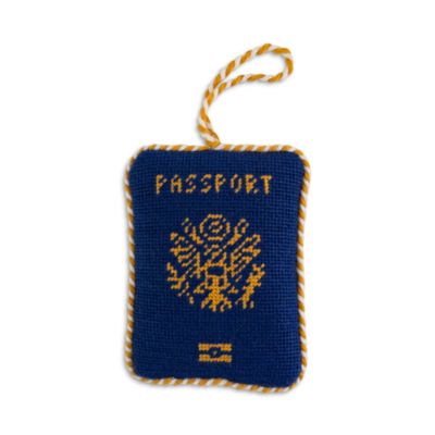 Passport Needlepoint Ornament