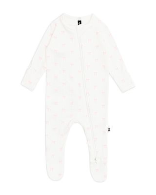 Unisex Pointelle Zippered Footie - Baby
