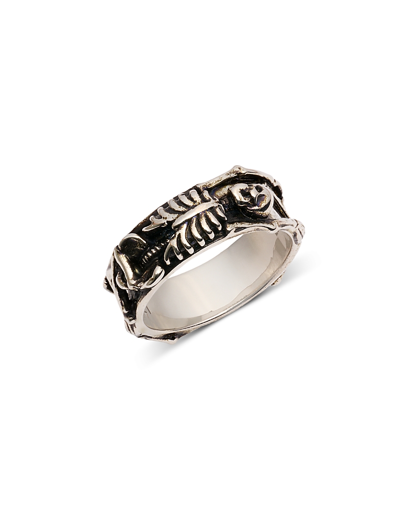 McQueen Men's Ottone Dancing Skeleton Ring