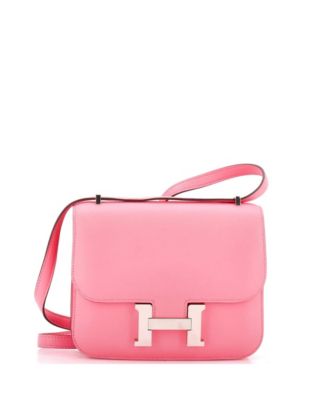 Pre-owned Pre-owned Hermes  Hermes 18 Constance Nm Bag Swift In Pink