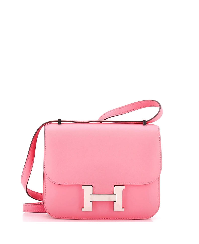Pre-owned Pre-owned Hermes Hermes 18 Constance Nm Bag Swift In Pink