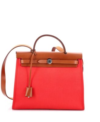 31 Herbag Zip Leather and Toile