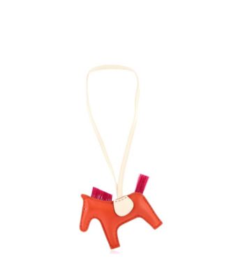 PM GriGri Rodeo Bag Charm Leather with Horse Hair