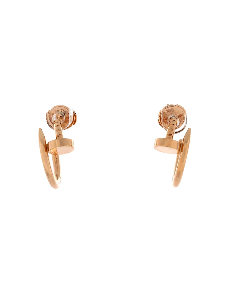 Pre-Owned Cartier Small Juste un Clou Hoop Earrings 18K Rose Gold