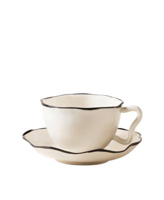  Ribbon Teacup and Saucer