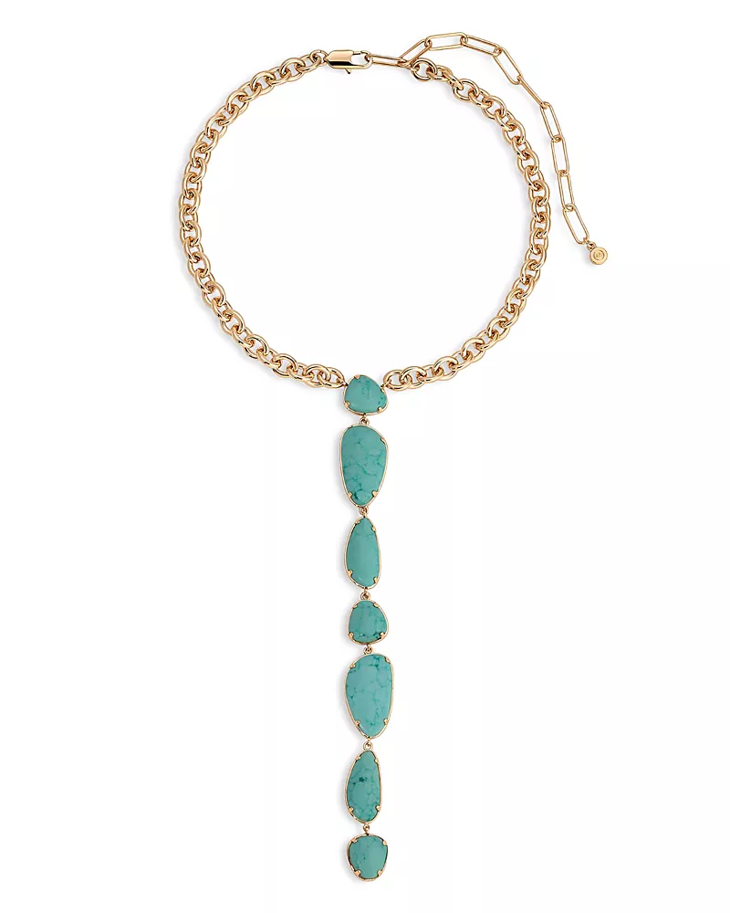 Ettika Majestic Stone Lariat Necklace, 15