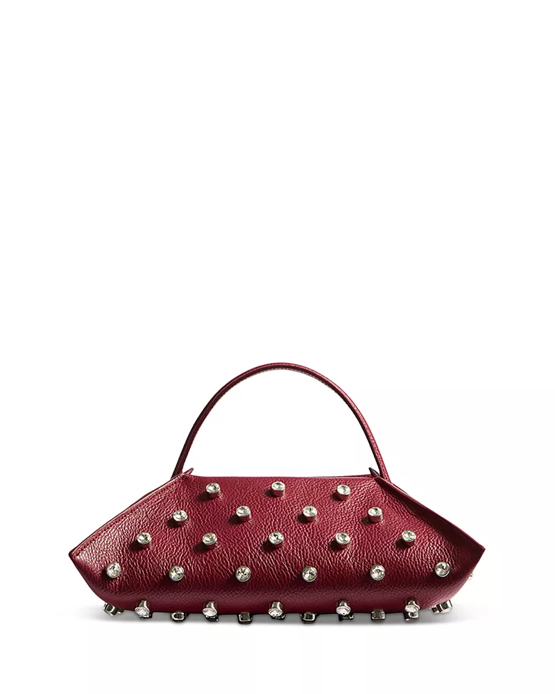 Altuzarra Origami Embellished Leather Baguette Bag