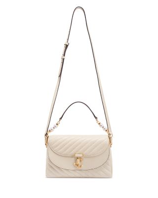 Avenue Curve Quilted Leather Top Handle Bag