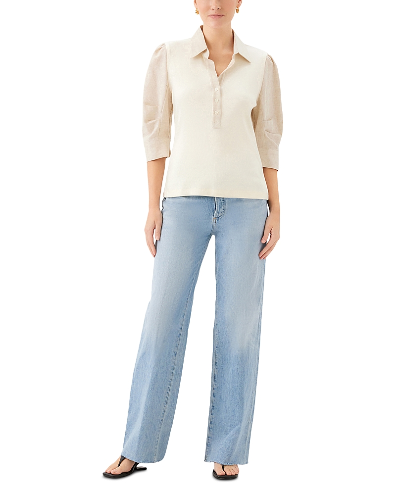 Fifteen Twenty Camden Contrast Henley Top