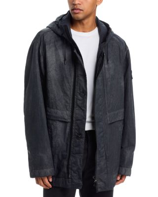 Capospalla Hand Sprayed Hooded Parka Jacket
