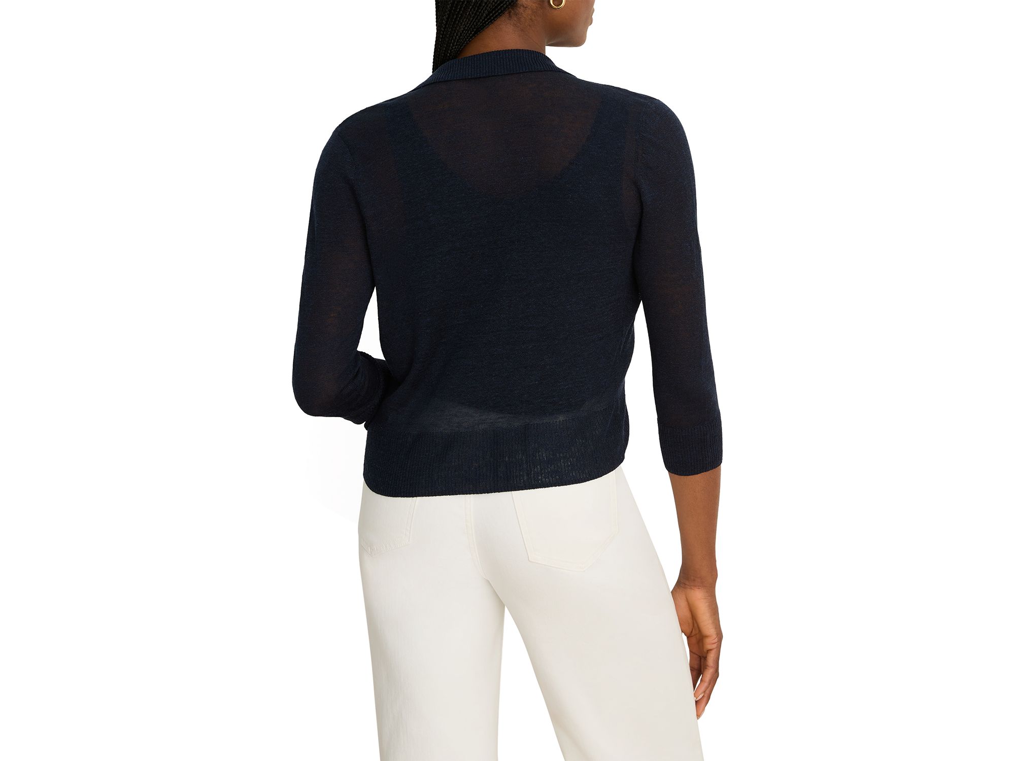 Featherknit Collared Sweater — Image 7