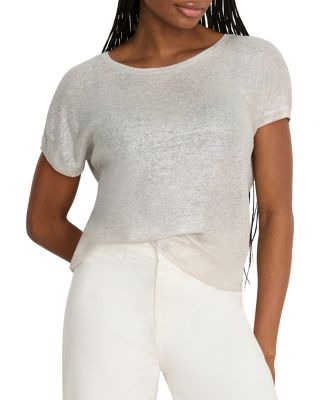 Glazed Feather Knit Sweater Top