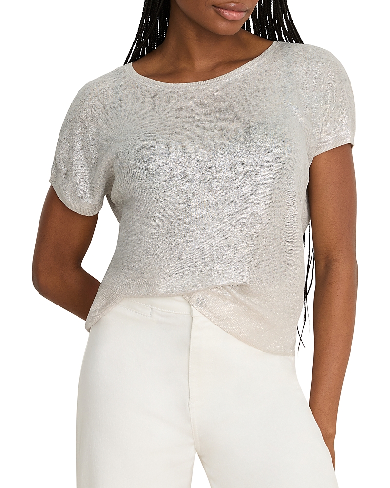 Nic+Zoe Glazed Feather Knit Sweater Top