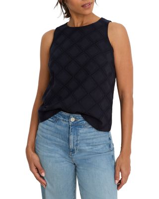 Diamond Eyelet Top