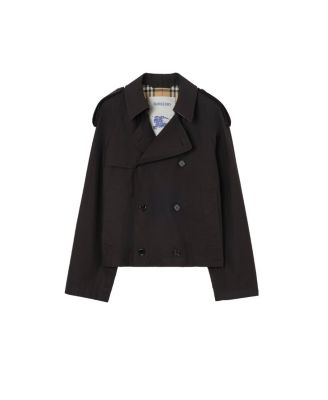  Cropped Tropical Gabardine Leadenham Trench Coat