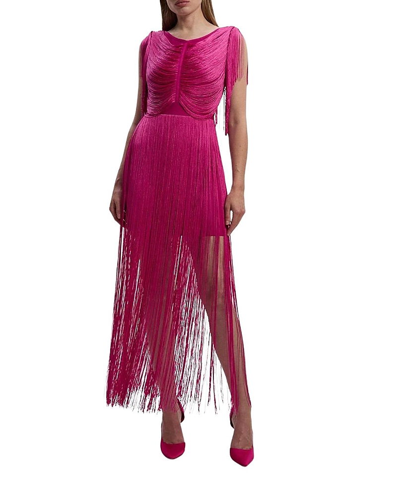 Karen Millen Draped Fringe Mini Dress