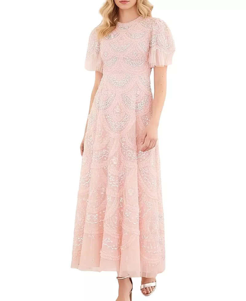 Needle & Thread Carmen Ruffle Maxi Dress